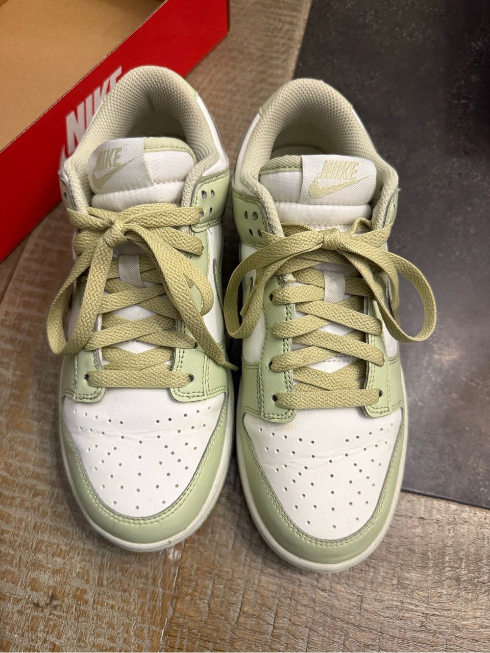 Nike Dunk Low Next Nature in green & White